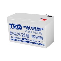 Acumulator AGM VRLA 12V 9,6A High Rate 151mm x 65mm x h 95mm F2 TED Battery Expert Holland TED003324 (5)