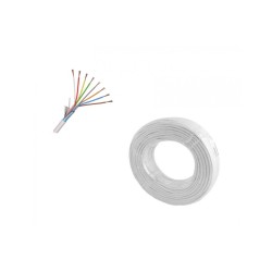 Cablu alarma 8 fire multifilare ecranate + fir masa CCA 8 x 0,22 mm TED Wire Expert TED002327