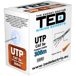 Cablu UTP cat.5e cupru integral marca TED Wire Expert TED002495 305m