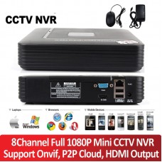 NVR 8 canale compatibil cu camere IP de pana la 2MP MHK-N1008FP