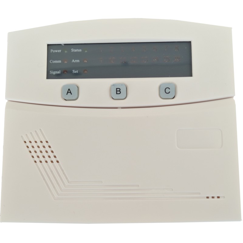 Centrala de alarma hybrid 8 zone cablate si 8 zone wireless cu tastatura  WL-TX-8