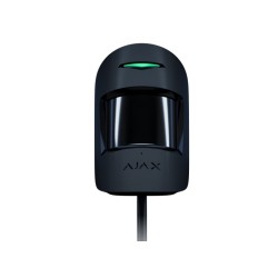 Detector de miscare PIR si geam spart Ajax Fibra, negru, CombiProtect Fibra (BLK)