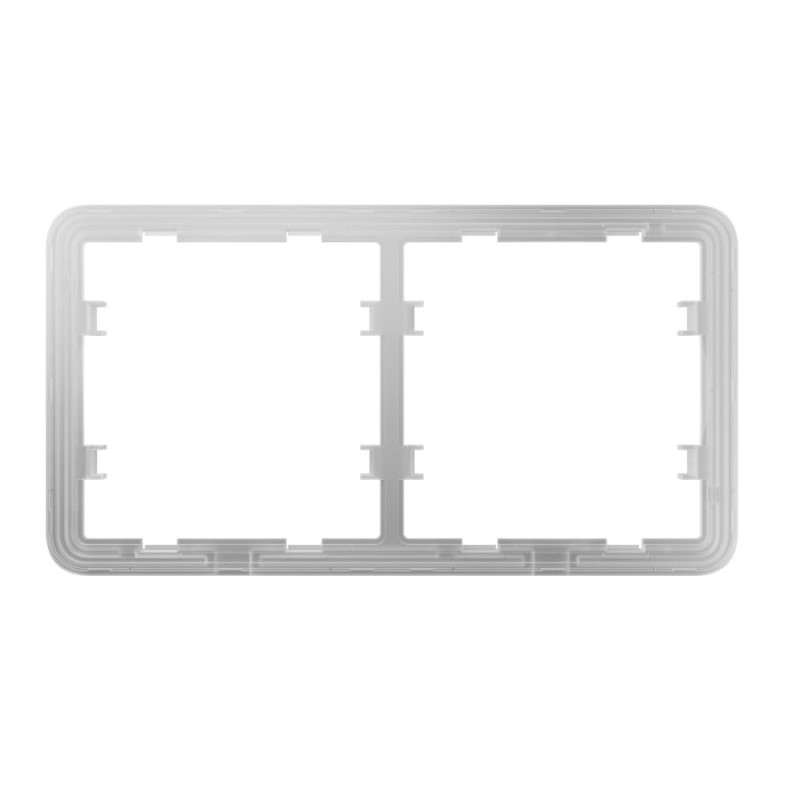 Rama 2 pozitii pentru Ajax LightSwitch, alb, FRAME 2 SEATS (WHT)