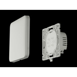 Intrerupator smart wireless pentru un dispozitiv, alb, circuit simplu, Ajax LIGHTSWITCH 1-GANG (WHT)