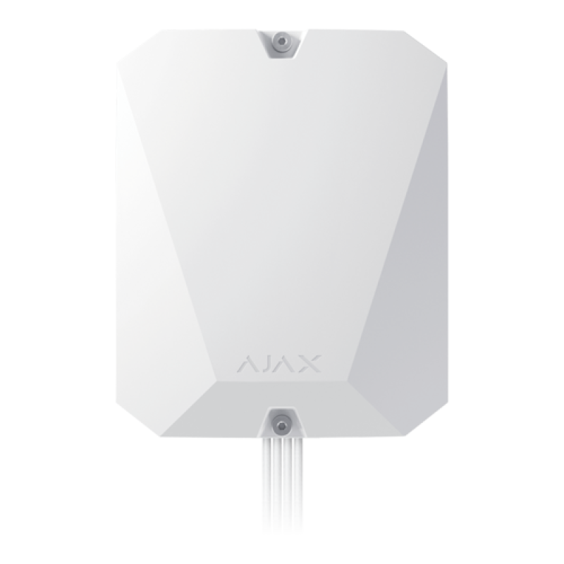 Centrala de alarma hibrida, Ajax Fibra, 100 de dispozitive, alba, 2G, HUB HYBRID (2G) (WHT)