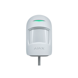 Detector de miscare PIR si geam spart Ajax Fibra, alb, CombiProtect Fibra (WHT)