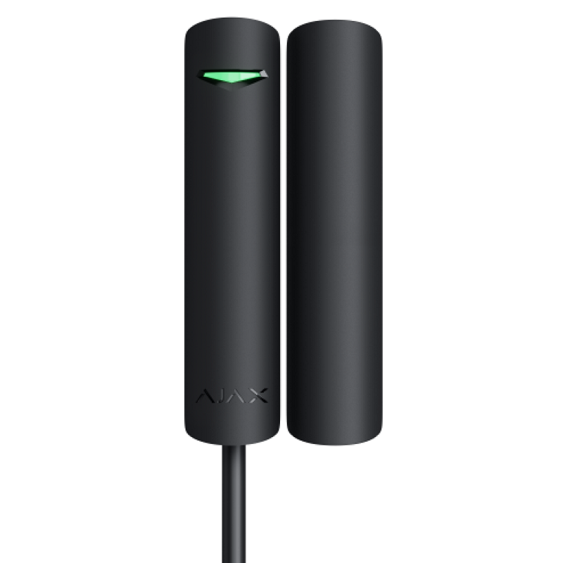 Contact magnetic aparent Ajax Fibra, negru, DoorProtect (BLK)