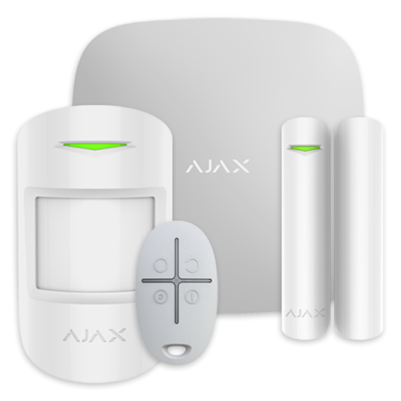 Kit alarma StarterKit, wireless, LAN + 2G, alb - AJAX