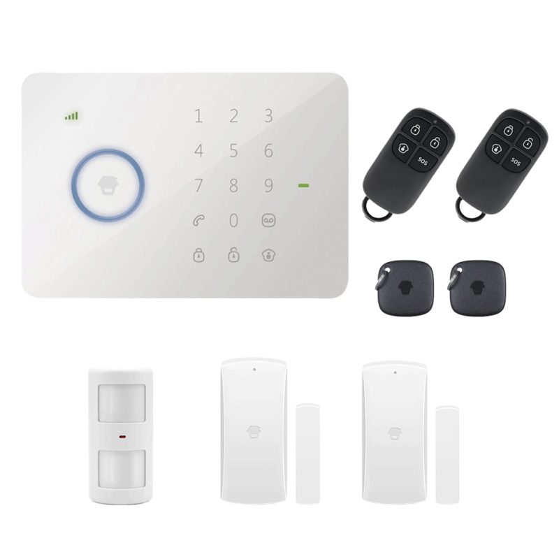 Sistem de alarmă CHUANGO GSM/SMS/RFID cu 50 zone wireless și 2 zone pe fir CG-G5