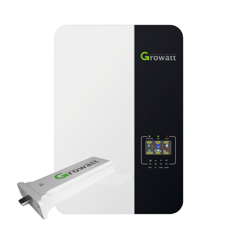 Invertor OFF-Grid monofazat Growatt SPF5000ES, 5 kW WiFi integrat(functioneaza cu sau fara baterii)