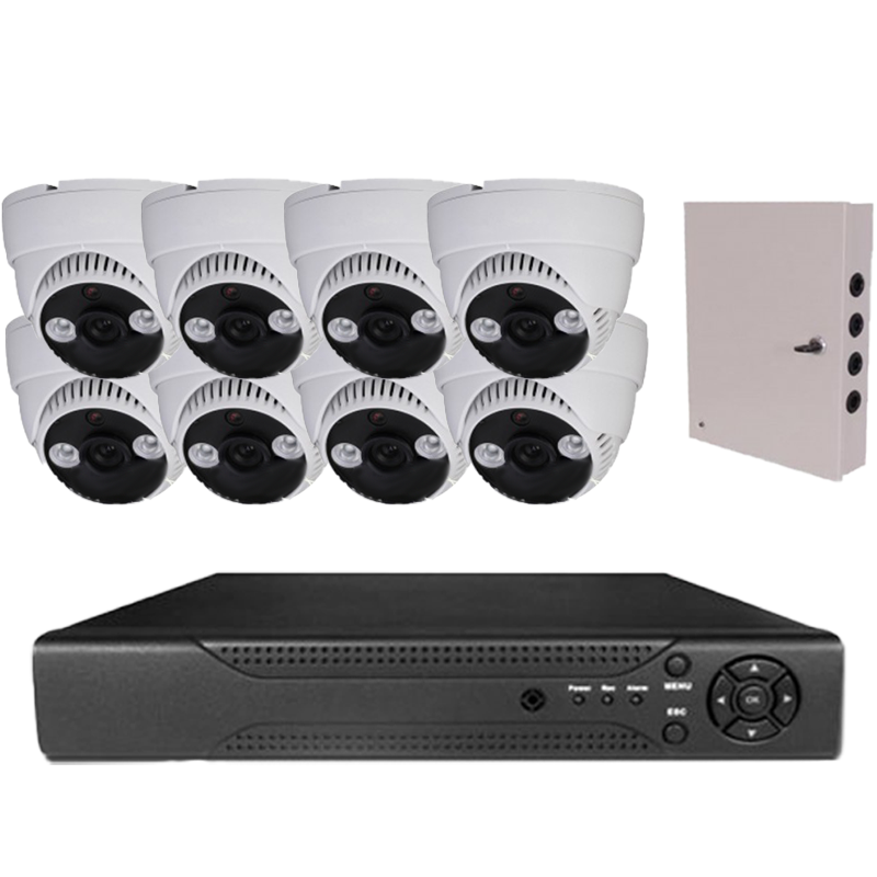 Kit sistem de supraveghere 1 MP 8 camere KIT1MP8CH