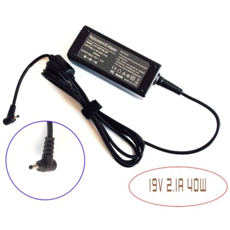 Alimentator laptop ASUS de 19 V/2,1 A, standard conector 2,5x0,7 mm EEE-PC