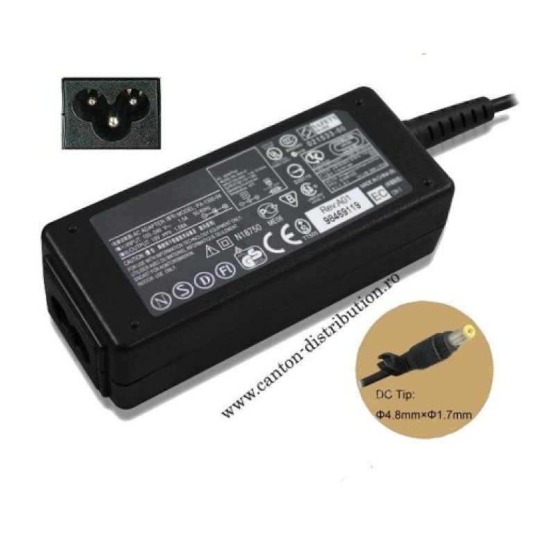 Alimentator laptop ACER 19V/1,58A, standard conector 4,8x1,7 mm PA-1650-02