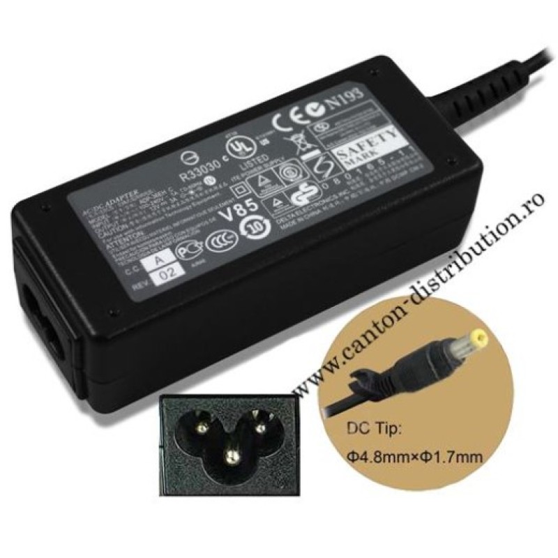 Alimentator laptop ASUS 12 V/3 A, standard conector 4,8x1,7 mm EXA081XA