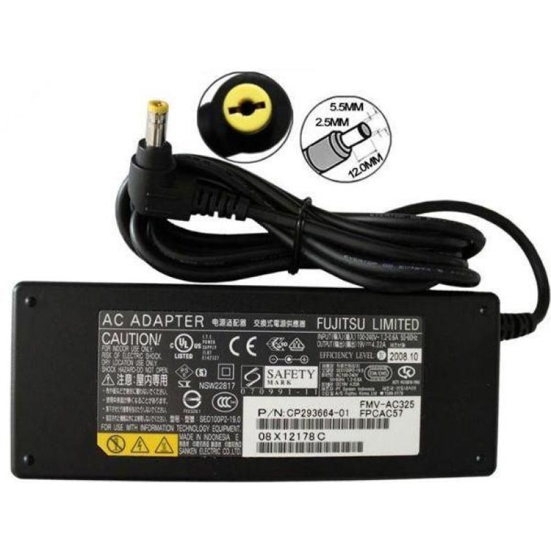 Alimentator laptop FUJITSU 19V/4,22A, standard conector 2,5x5,5 mm SEB1000P2