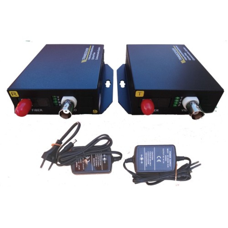 Multiplexor optic pentru un canal video si date (pentru transmiterea semnalului video pe fibra optica) OM-R1V1D-S