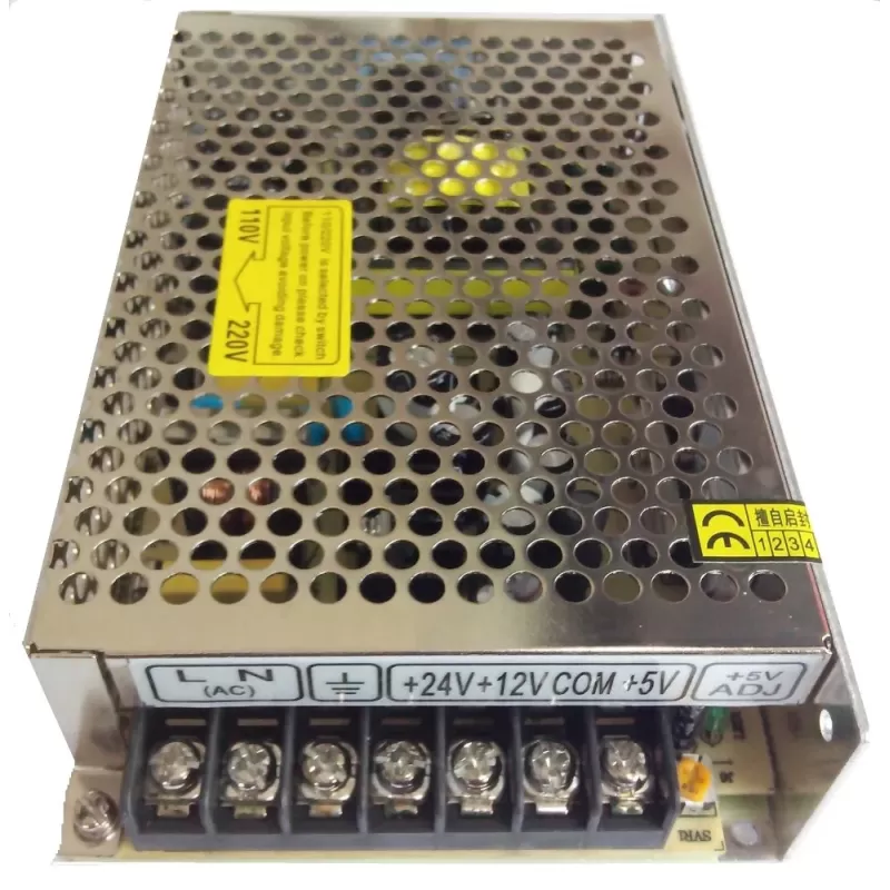 Sursa de alimentare tip open frame multitensiuni: 12V/1A, 12V/2A, 5V/8A, 24V/2A Q-120D*