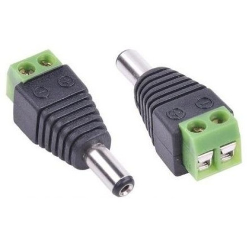 Conector alimentare camera cu prindere prin insurubare