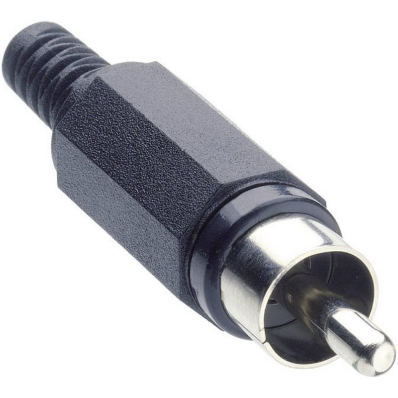 Conector RCA tata prin lipire