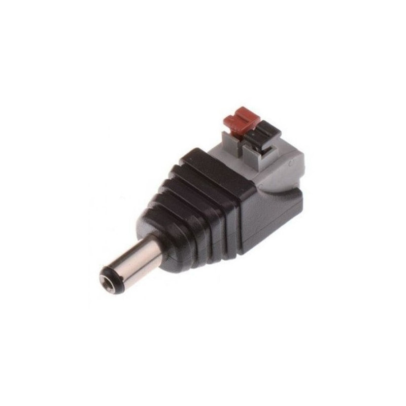 Conector alimentare camera (tata) cu prindere prin presare