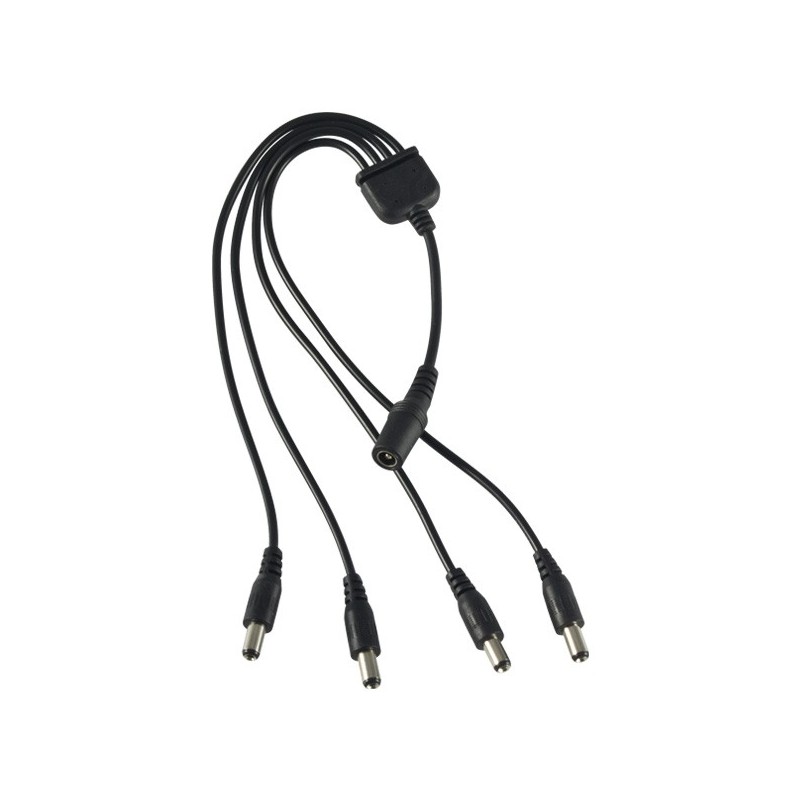 Spliter alimentare de la 1 la 4 (mama 2,1x5,5 la 4 tata 2,1x5,5) DCJ-4P