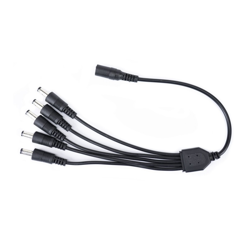 Spliter alimentare de la 1 la 5 (mama 2,1x5,5 la 5 tata 2,1x5,5) DCJ-5P