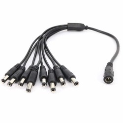 Spliter alimentare de la 1 la 8 (mama 2,1x5,5 la 8 tata 2,1x5,5) DCJ-8P