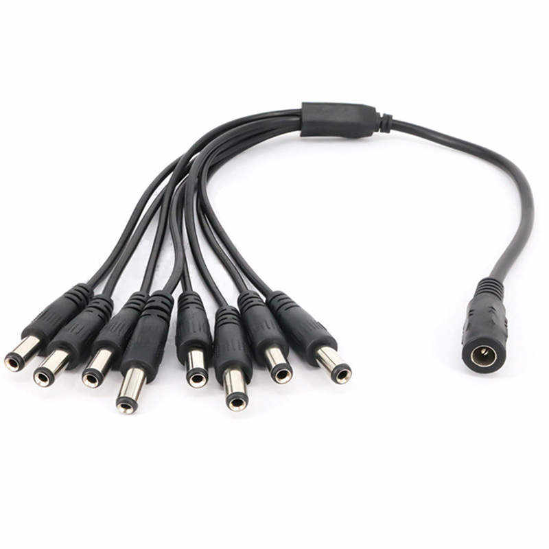 Spliter alimentare de la 1 la 8 (mama 2,1x5,5 la 8 tata 2,1x5,5) DCJ-8P