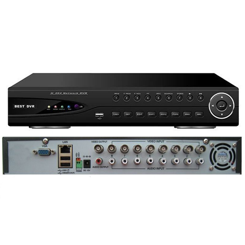 DVR cu 8 canale compatibil cu camere analogice D1 DVR-9308