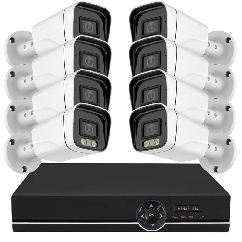 Kit sistem de supraveghere 8 camere A620K 8MP IR 30m, DVR 8 canale 8MP KITAHD8MP8CH620K