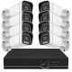 Kit sistem de supraveghere 8 camere A620K 8MP IR 30m, DVR 8 canale 8MP KITAHD8MP8CH620K