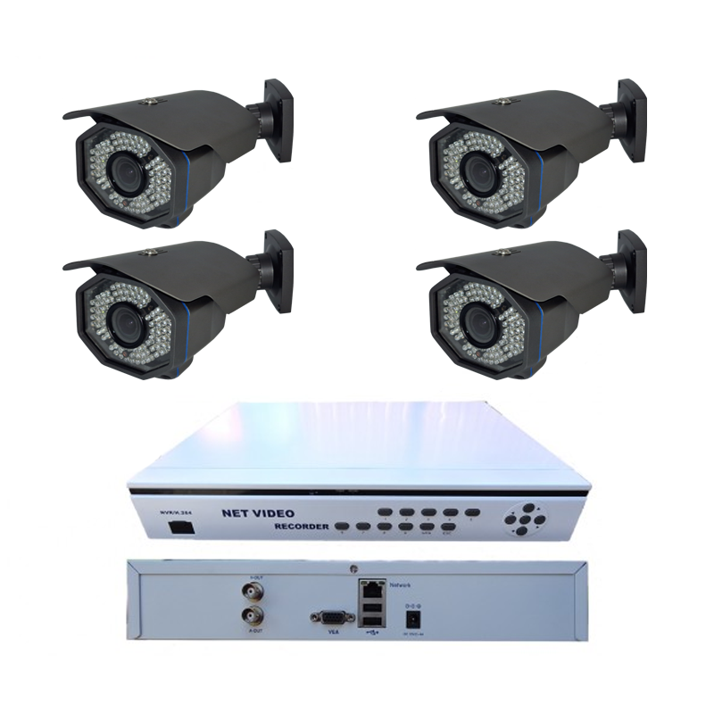 Kit sistem de supraveghere 1 MP 4 camere IPC-8050-KIT