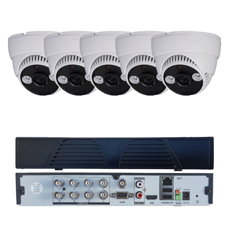 Kit sistem de supraveghere 1MP 5 camere KIT31HD