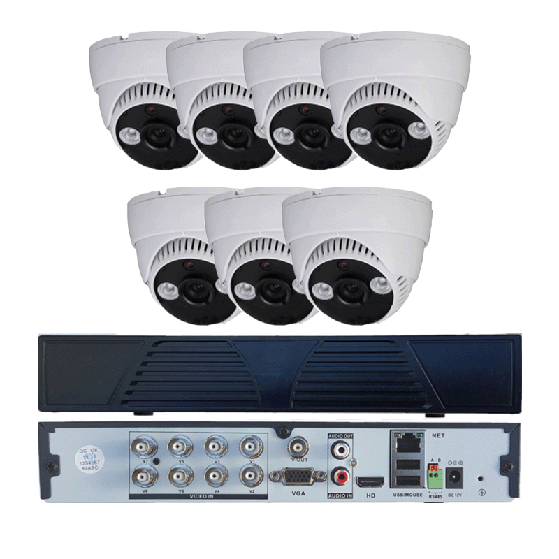 Kit sistem de supraveghere 1MP 7 camere KIT33HD