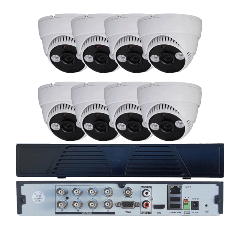 Kit sistem de supraveghere 1MP 8 camere KIT34HD