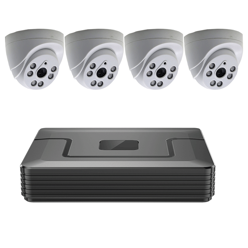Kit sistem de supraveghere 1 MP 4 camere KIT4-HD