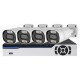 Kit sistem de supraveghere IP PoE 5 MP 4 camere KIT-PX02XNF