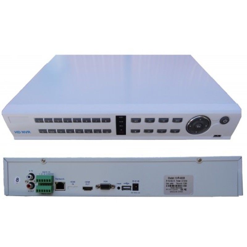 NVR 8 canale 1080P compatibil cu camere IP de pana la 2MP NVR-5008