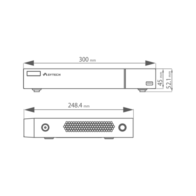 DVR Pentabrid 16 canale 1080P - ASYTECH seria VT VT-1316HP