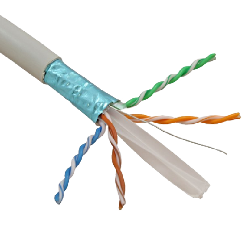 Cablu FTP, cat 6E, CUPRU 100%, manta LSZH 305m  - ELAN ELN-FTP-6e-CU