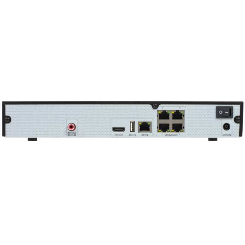 NVR 4 canale IP + 4 porturi POE - ASYTECH seria VT  VT-N1304HC-4P