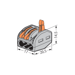 Conector derivatie 3 fire (10 buc.) W-413