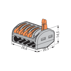 Conector derivatie 5 fire (10 buc.) W-415