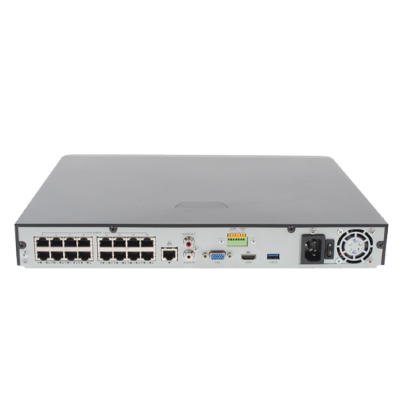 NVR 4K, 16 canale IP 8MP + 16 porturi PoE, Alarma - UNV NVR302-16S-P16