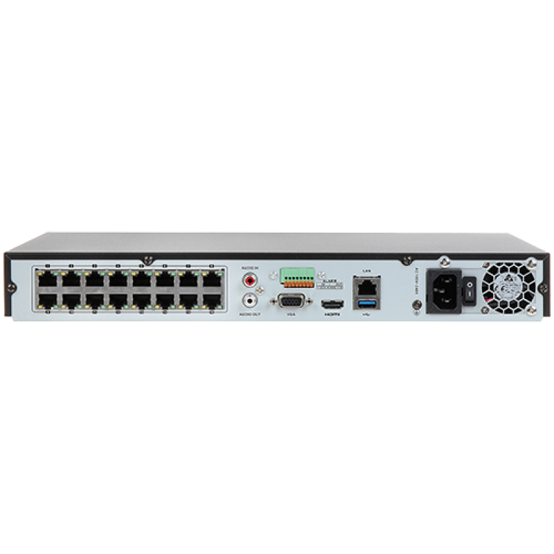 NVR 4K, 16 canale 12MP + 16 porturi PoE - HIKVISION DS-7616NI-I2-16P