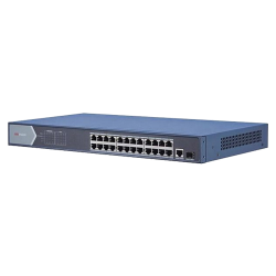 Switch 24 porturi PoE 1000Mbps, 1xRJ45 + 1xSFP Gigabit uplink - HIKVISION DS-3E0526P-E
