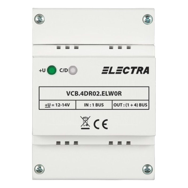 Doza derivatie video 4 iesiri REZIDENTIAL - ELECTRA VCB.4DR02.ELW0R