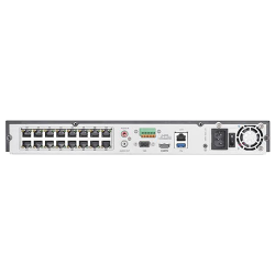 NVR 4K AcuSense 16 canale 12MP, 16 porturi PoE - HIKVISION DS-7616NXI-I2-16P-S