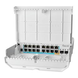 Smart Switch outdoor 16 x 10/100Mbps (15 PoE inversate), 2 x SFP - Mikrotik CRS318-1Fi-15Fr-2S-OUT