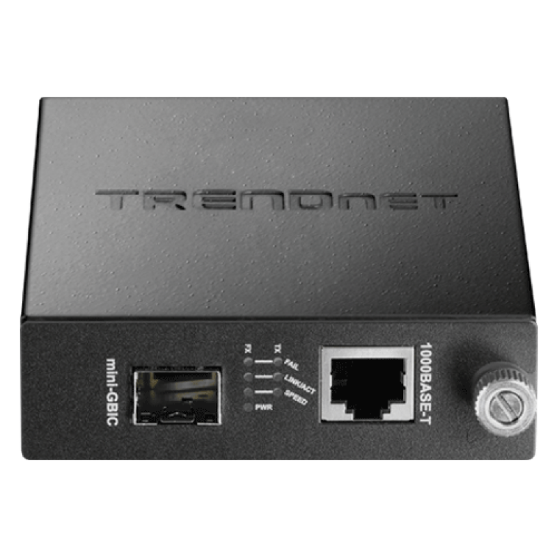 Mediaconvertor Gigabit - SFP fibra optica (pt TFC-1600) - TRENDnet TFC-1000MGA